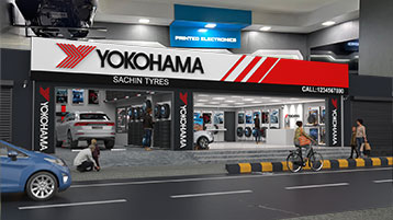 Yokohama India store upgrade design project